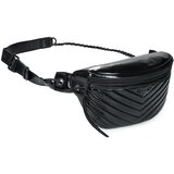 Ikks Torbice za okrog pasu 1440 POCKET BELT VARNISH Črna | Shoptok.si