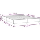  Okvir za krevet bijela 140x200 cm od umjetne kože | shoptok.hr