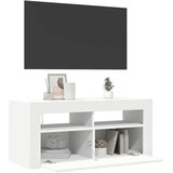 TV ormarić s LED svjetlima bijeli 90 x 35 x 40 cm | Eponuda.ba