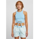 UC Ladies Women's balticblue Cropped Knot Top Cene
