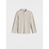 Reserved - Regular polo-majica dugih rukava - bež | shoptok.hr