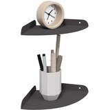  Lebdeća polica s policom s pohranom 2 pcs Crna 18 x 18 x 2 cm | shoptok.hr