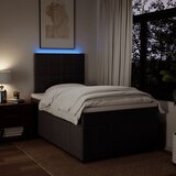  Krevet s oprugama i madracem tamnosmeđi 120 x 200 cm od tkanine | shoptok.hr