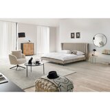 Livetastic OBLAZINJENA POSTELJA 181 cm x 201 cm , les, kovina, tekstil bež | Shoptok.si
