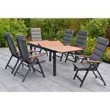 Gardenson VRTNA GARNITURA ASTROS aluminij barve grafita, naravne barve | Shoptok.si
