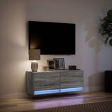  Zidni TV ormarić s LED svjetlima siva boja hrasta 100x31x38 cm | shoptok.hr