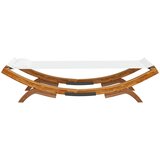 Vanjski ležaj 100x188,5x44 cm od masivnog savijenog drva krem | shoptok.hr