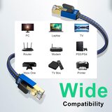 LEKVKM 25m ethernet lan kabel najlonsko pleten, RJ45 odprta embalaža | Shoptok.si