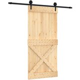  Klizna vrata s priborom za montažu 95 x 210 cm masivna borovina | shoptok.hr