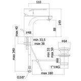  MJEŠALICA ZA UMIVAONIK GREEN 075 PAFFONI | shoptok.hr
