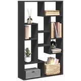 vidaXL Knjižna omara črna 72x20x120 cm inženirski les Cene