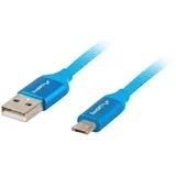 Kabel USB 2.0 Macho/Micro USB Macho Quick Charge 3.0 1,8m Azul, (21091139)