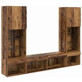 TV zidne jedinice s LED-om Zidne 5 pcs Staro drvo 40 5 x 30 x 102 cm | shoptok.hr