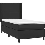  Krevet s oprugama i madracem crni 80 x 200 cm od umjetne kože | shoptok.hr