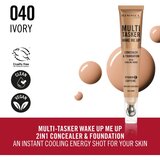 Rimmel London Multi-Tasker Wake Me Up tekući puder i korektor za sjaj lica nijansa 40 Ivory 20 ml | shoptok.hr