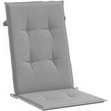  Jastuci za vrtne stolice 4 kom sivi 120 x 50 x 3 cm od tkanine | shoptok.hr