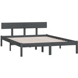  Za krevet od masivne borovine sivi 140 x 200 cm | shoptok.hr