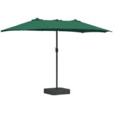  Vrtni suncobran Zelena 385 x 209 x 244 cm tkanina | shoptok.hr