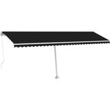  Tenda na ručno uvlačenje s LED svjetlima 600 x 300 cm antracit | shoptok.hr