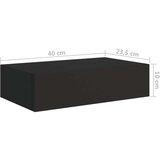 Polica s ladicom crna 40 x 23 5 x 10 cm MDF | shoptok.hr