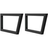  Zidna polica za umivaonik od čelika i masivnog bagremovog drva Smeđa 80 x 60 x 4 cm | Shoptok.si
