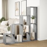 Pregrada regal za knjige 4 razine sivi 143,5x29x143,5 cm drvo | Eponuda.ba