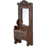 Bloomingville Stensko ogledalo z lesenim okvirjem 17,5x43 cm Sehar – | Shoptok.si