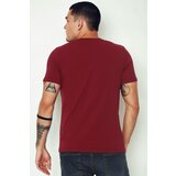 Dewberry T9568 V-NECK MEN'S T-SHIRT-BURGUNDY | shoptok.hr