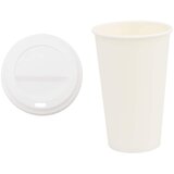  Papirnate šalice za kavu s poklopcima 1000 kom 16 oz 400 ml | shoptok.hr
