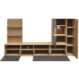 MID.YOU Dnevni Regal Heathrow, Hrast, Antracit | Shoptok.si