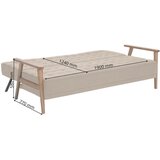 P & B ZOFA S POSTELJNO FUNKCIJO, bež tekstil | Shoptok.si