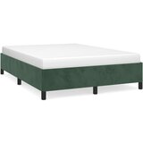 vidaXL Posteljni okvir temno zelen 140x190 cm žamet, (20794870) Cene