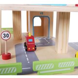 ECO TOYS drvena garaža sa stazom i liftom + automobili | ePonuda.com