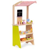 ECO TOYS drvena trgovina za djecu – štand s terminalom, vagom, voćem i povrćem (20 kom.) | shoptok.hr