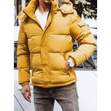 DStreet Kurtka męska zimowa pikowana żółta | shoptok.hr