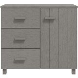 vidaXL komoda svetlo siva 90x40x80 cm trdna borovina | Shoptok.si