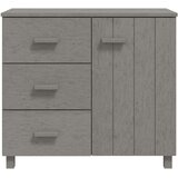 vidaXL Komoda svjetlosiva 90 x 40 x 80 cm od masivne borovine | shoptok.hr