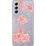  Silikonska maska za Samsung G990 Galaxy S21 FE Elegant Roses Print Skin providna Cene