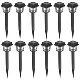  Set od 12 solarnih LED lampi — 0,06 W, 1,2 V, napajanje 1x AA, 6500 K (hladno belo svetlo), IP44, baterija 100 mAh | Eponuda.com