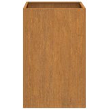 vidaXL Cvetlično korito sivo 52x48x75 cm vremensko odporno jeklo | Shoptok.si