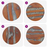  Stol za Kavu Tikovina i Smola 60 cm | Eponuda.com