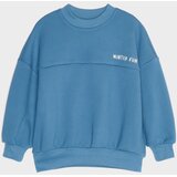 Sinsay Podstavljena oversize crewneck majica s natpisom | shoptok.hr