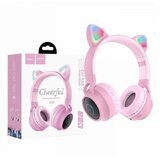 hoco. bežične stereo slušalice, bluetooth v5.0, 300mAh - W27 cat ear pink | ePonuda.com