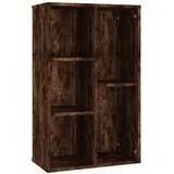 Maison Chic Knjižna omara - Knjižni regal dimljen hrast 50x25x80 cm inženirski les, (21725772) Cene