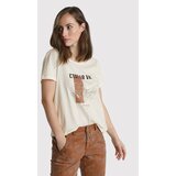 Cream Majica Tuna 10610058 Bela Relaxed Fit | Shoptok.si