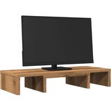 vidaXL Stojalo za monitor nastavljivo artisian hrast 60x24x10,5 cm les | Shoptok.si