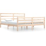  Posteljni okvir iz trdne borovine 200x200 cm, (20644816) | Shoptok.si
