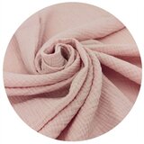 MimiNu Premium Dekica od pamučnog muslina 135x100 cm s ukrasnim volanom Puder Roza | shoptok.hr