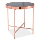  KLUB STOL GINA C FI 43*45CM CRNO/BAKAR Cijene