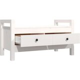  Klop za predsobo bela 80x40x43 cm trdna borovina, (20766916) | Shoptok.si